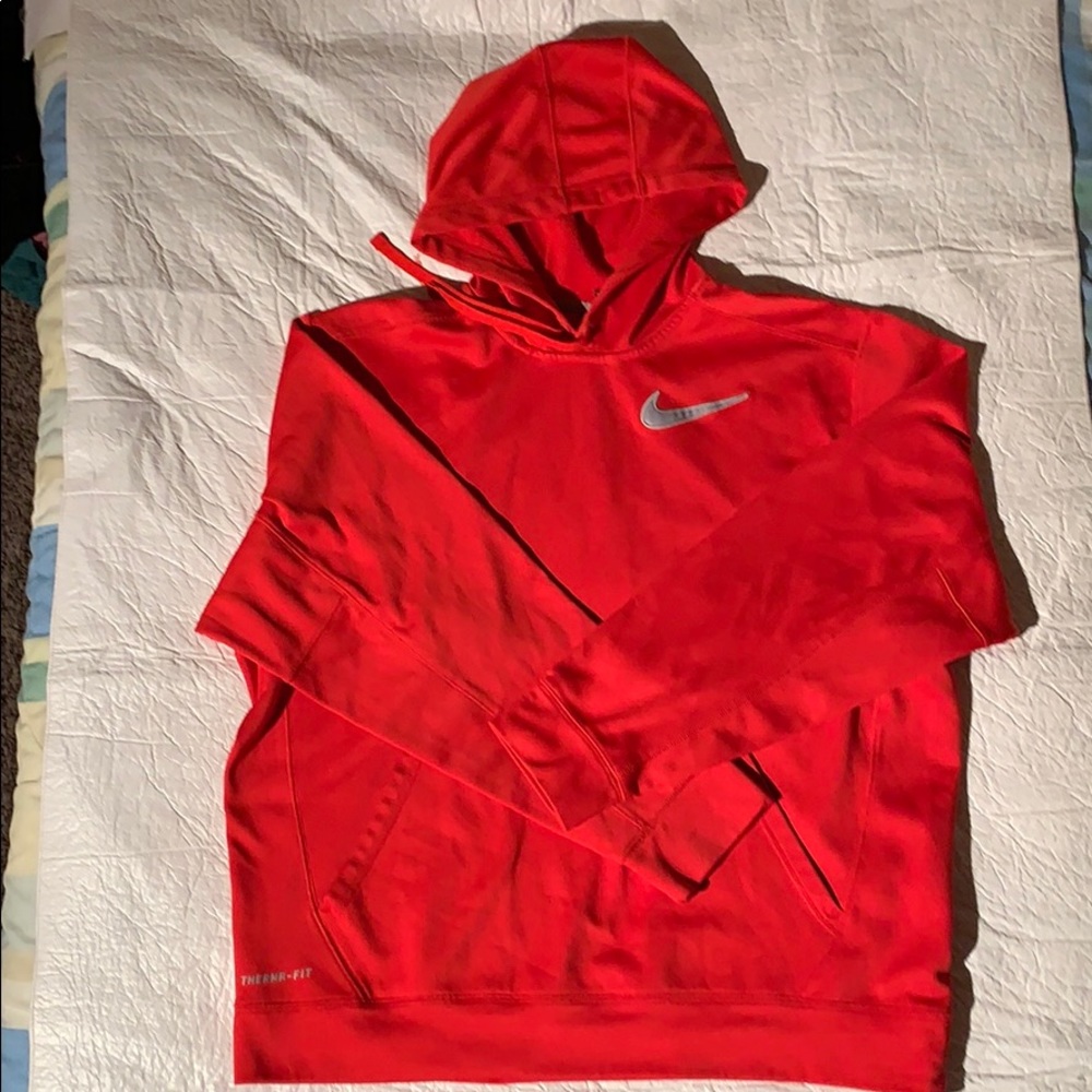 Men’s red Nike hoodie
